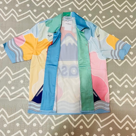 Casablanca graphic floral silk shirt made in Italy - Picture 8 of 8